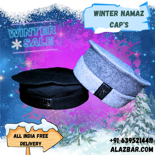 AL-SHITAH WINTER WOOLEN NAMAZ CAPS FOR EVERYONE :  BY AL-AZBAR