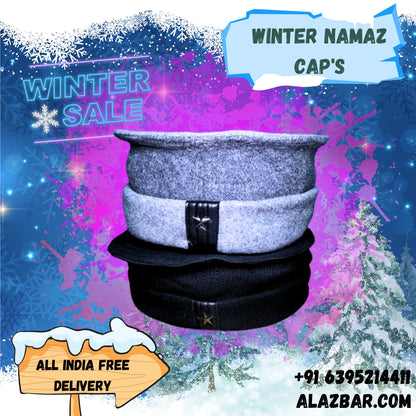 AL-SHITAH WINTER WOOLEN NAMAZ CAPS FOR EVERYONE :  BY AL-AZBAR