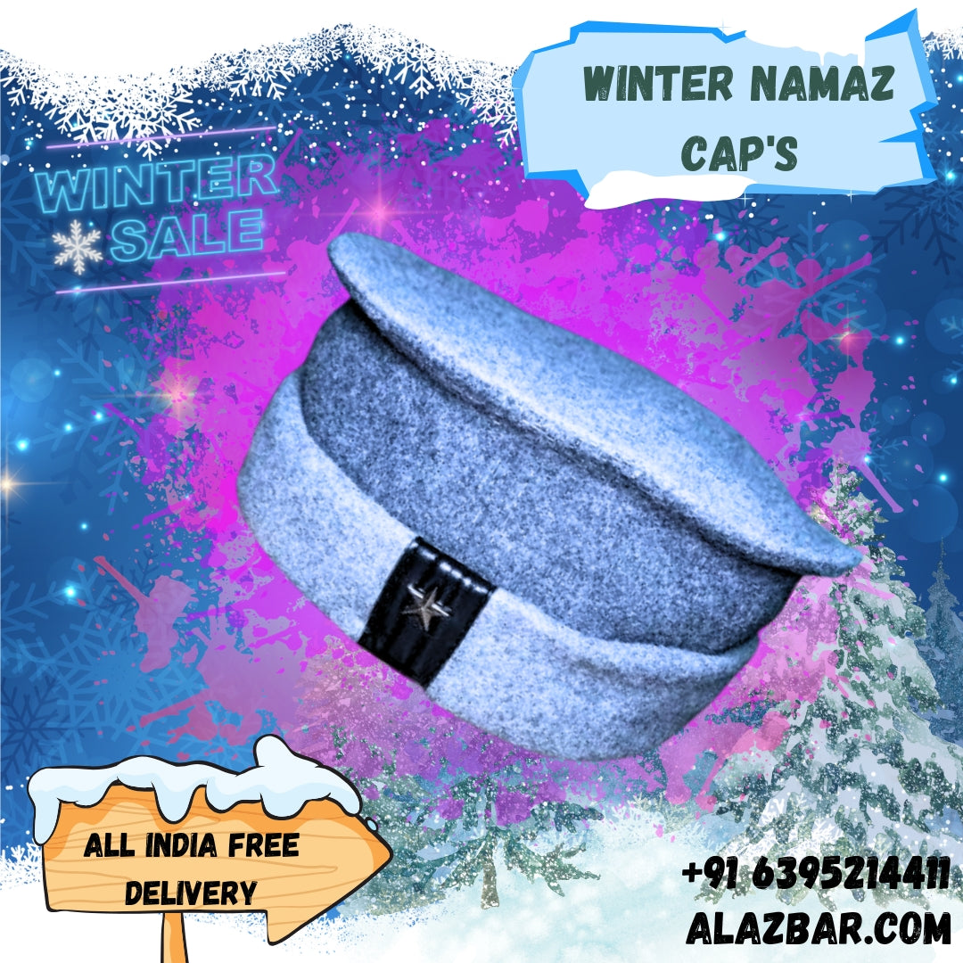 AL-SHITAH WINTER WOOLEN NAMAZ CAPS FOR EVERYONE :  BY AL-AZBAR