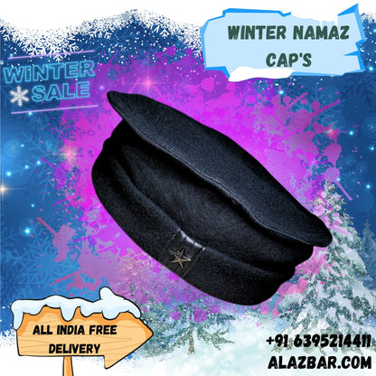 AL-SHITAH WINTER WOOLEN NAMAZ CAPS FOR EVERYONE :  BY AL-AZBAR