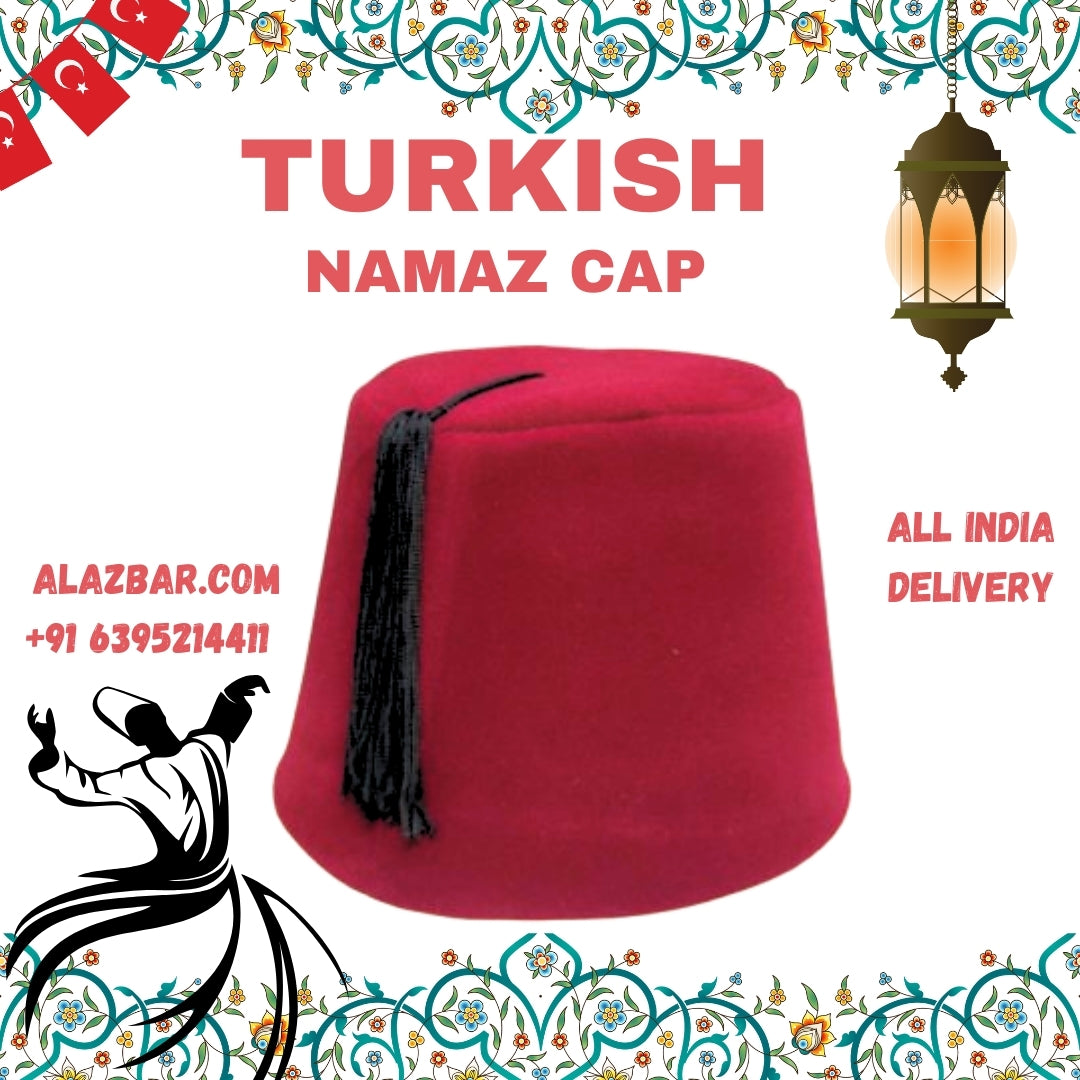 Turkish Namaz Cap for Muslim :AL-AZBAR CAP'S :   ALAZBAR.COM